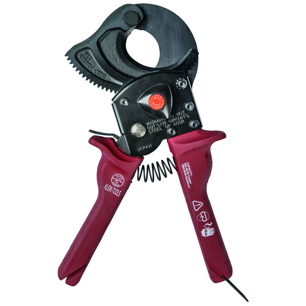 Klein® 63601 Compact Cable Cutter, 10-1/4 in OAL, For Wire THK 600 kcmil Copper, 1000 kcmil Aluminum