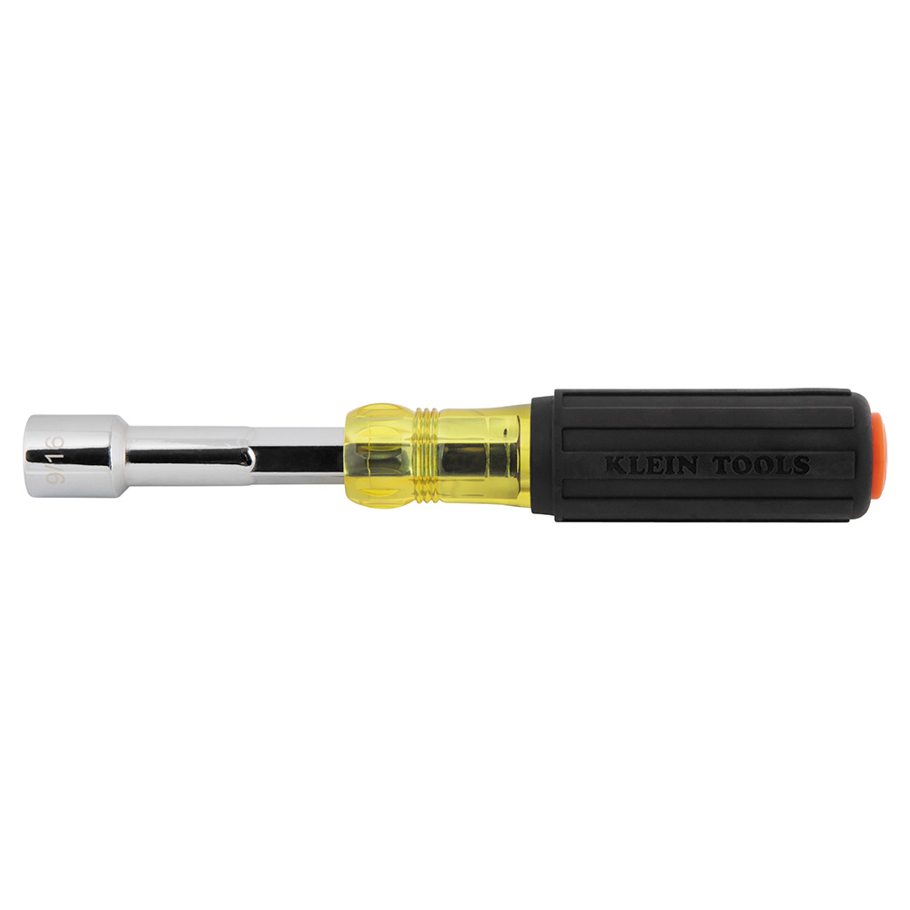 Klein® 654916MAG Heavy-Duty Nut Driver, 9/16 in, Hex/Hollow Shank, Cushion Grip Handle