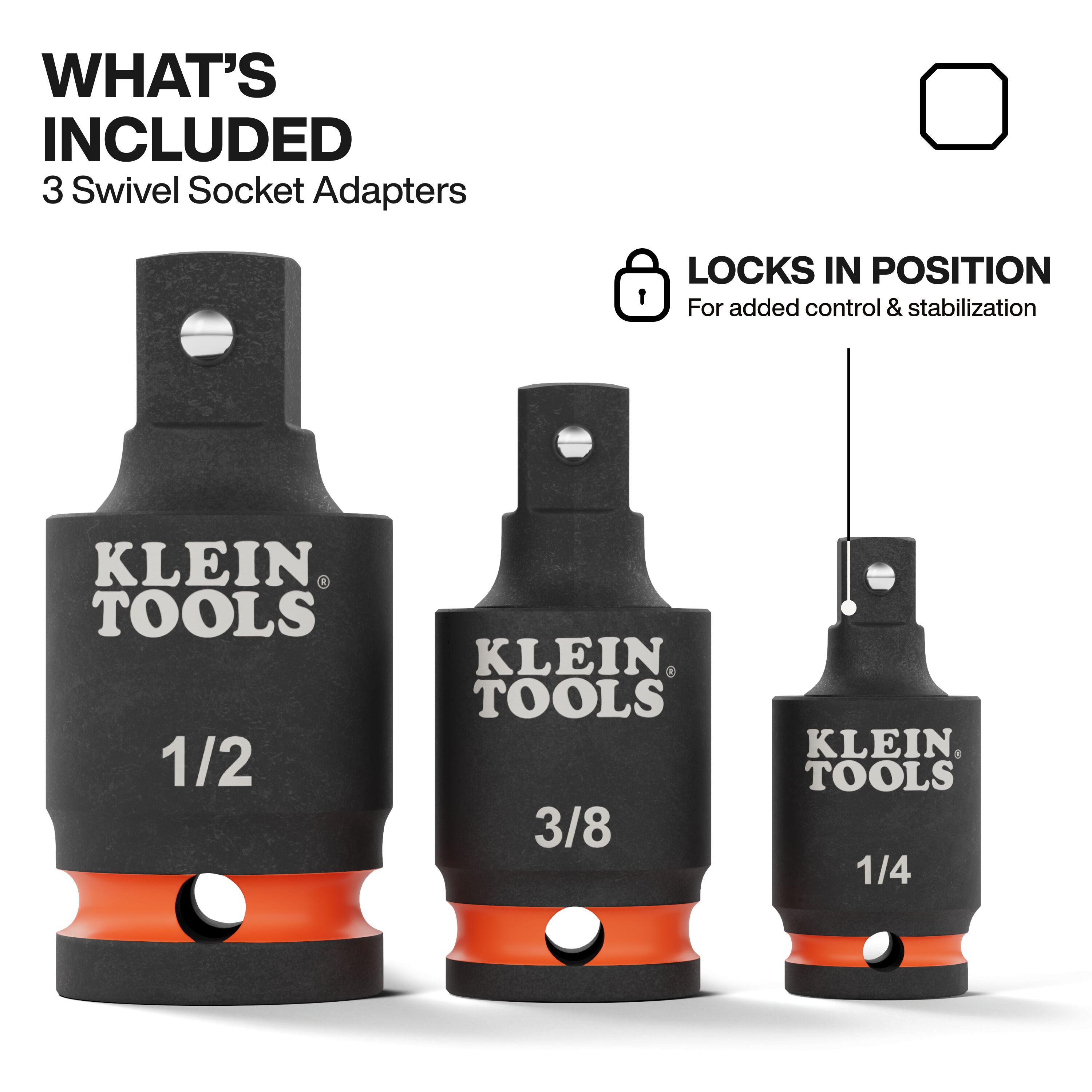 Klein® 65843SW Socket Adapters & Universal Joints