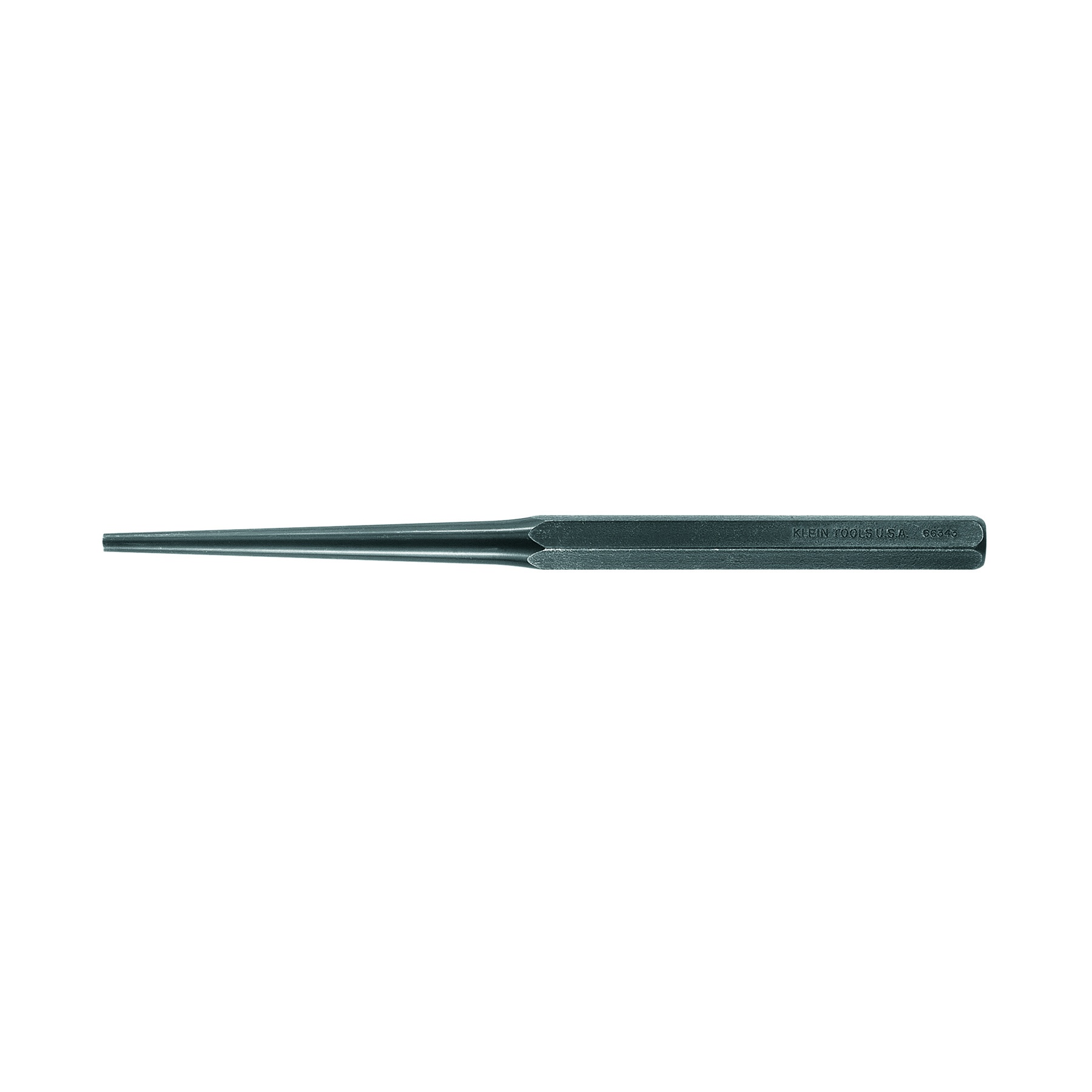 Klein® 66343 Tapered Drift Punch, 1/4 in, 11 in OAL, High Carbon Steel Tip