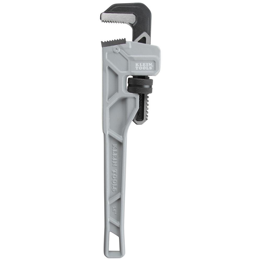 Klein® 68224 Adjustable Pipe Wrench, 14 in OAL, Grey