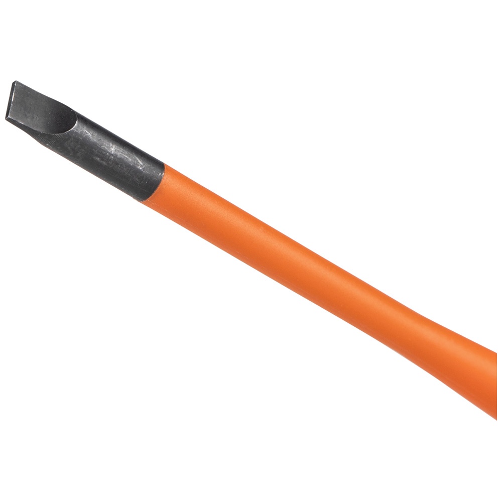 Klein® 6916INS Slim-Tip Screwdriver, 3/16 in Cabinet Point, 10.31 in OAL, Rubber Handle, ASTM F-1505-16, IEC 60900:2018
