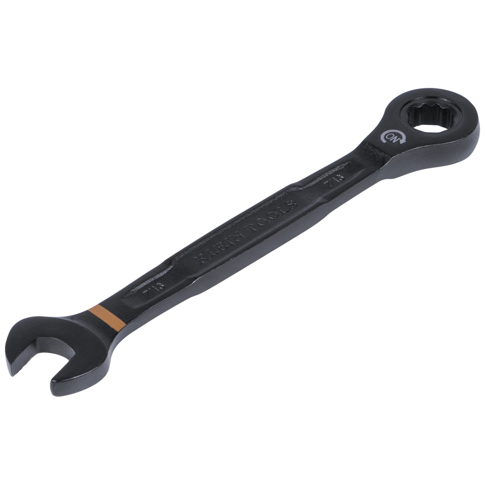Klein® 69408G Ratcheting Wrench Set, 8 Pieces, 5/16 to 3/4 in, Black Nickel Zinc