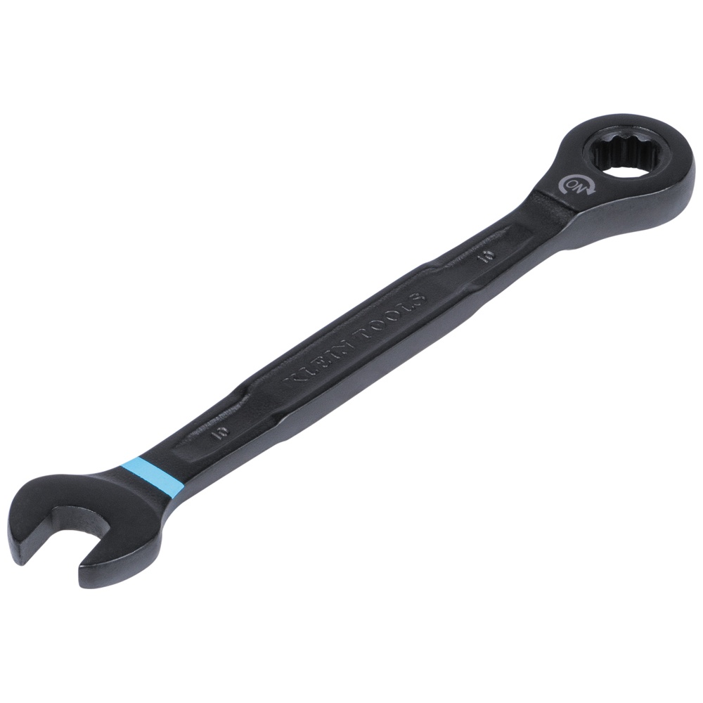 Klein® 69408MG Ratcheting Wrench Set, 8 Pieces, 8 to 19 mm, Black Nickel Zinc