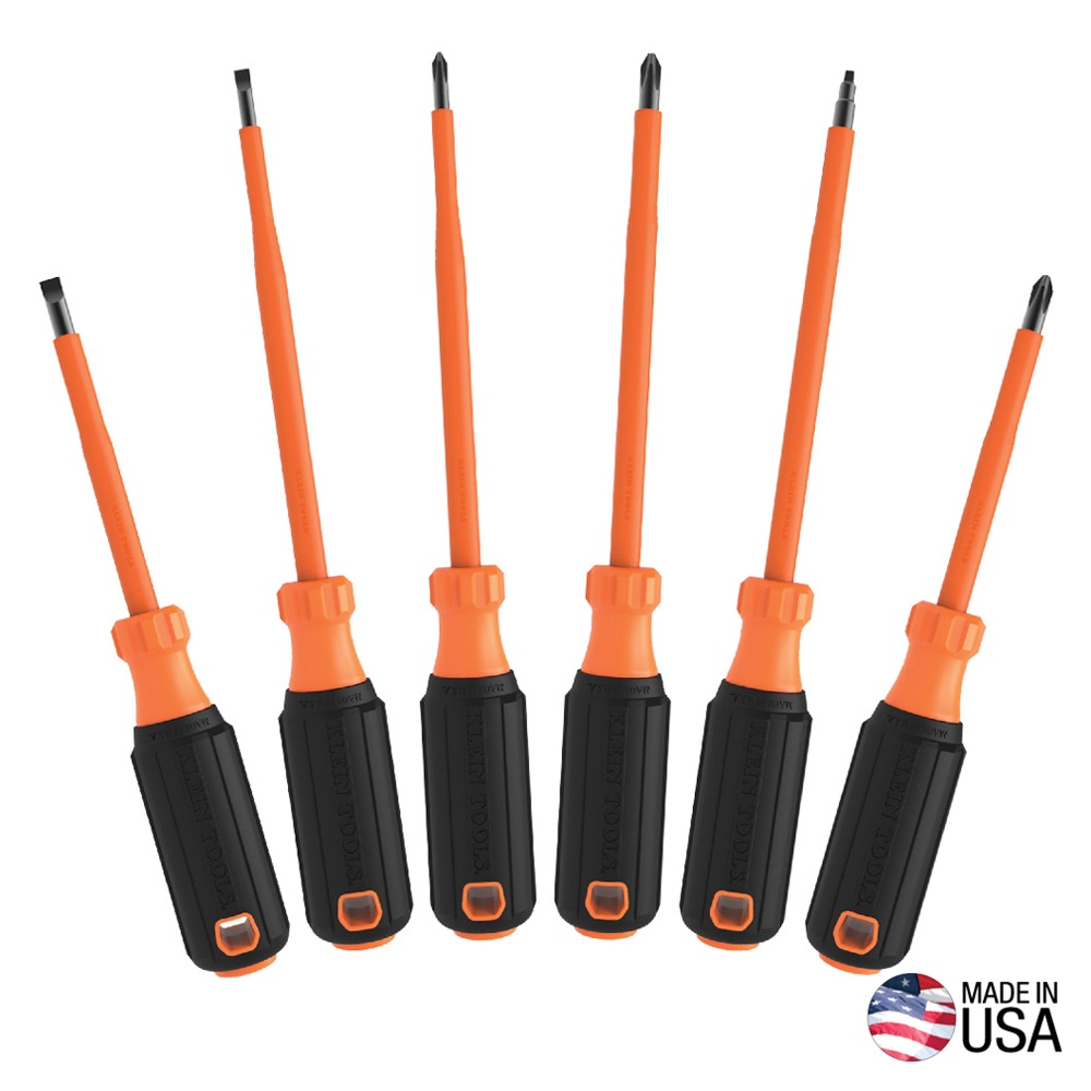 Klein® 85076INS Driver, 6 Pieces, Steel/Plastic