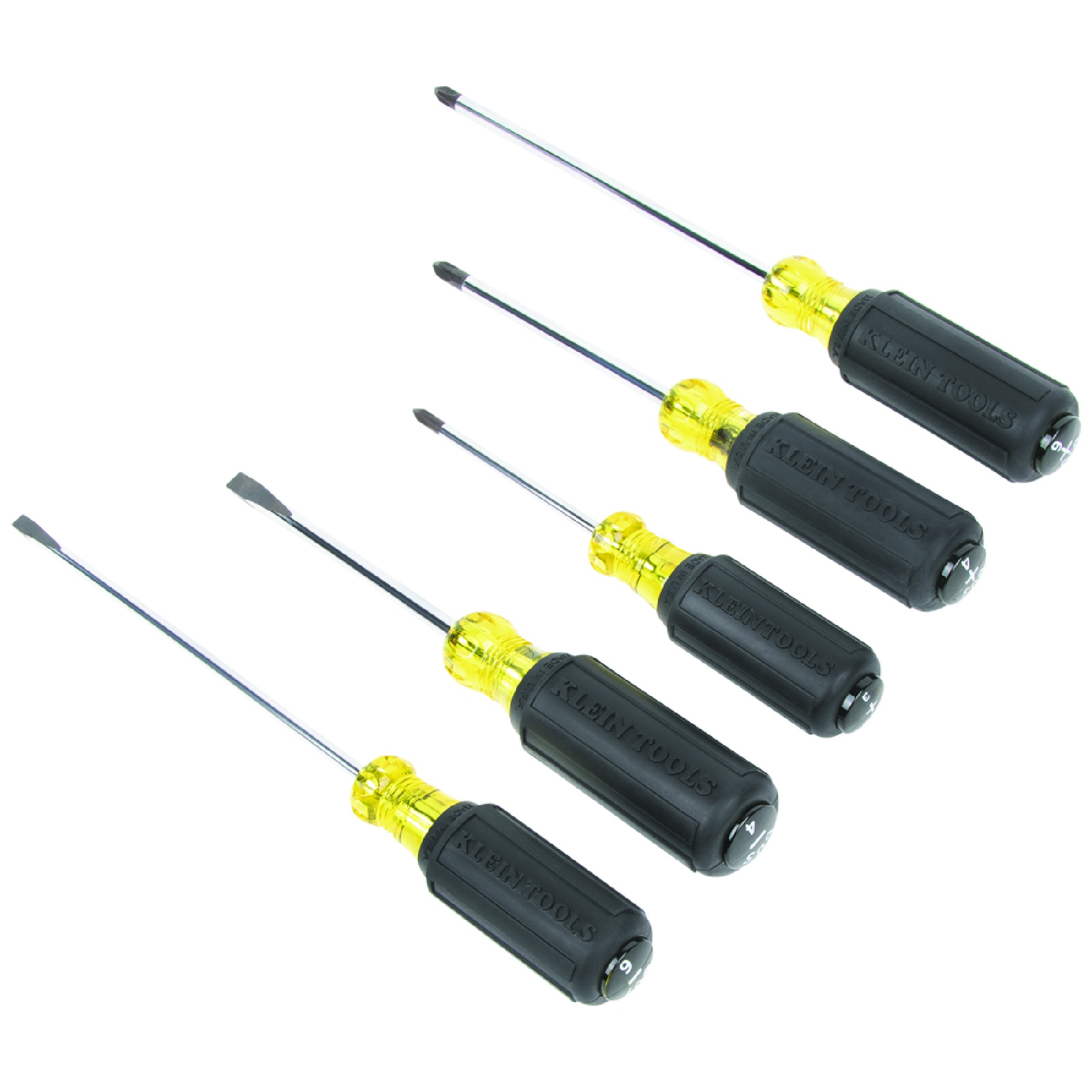 Klein® 85805 Screwdriver Set, 5 Pieces, Steel