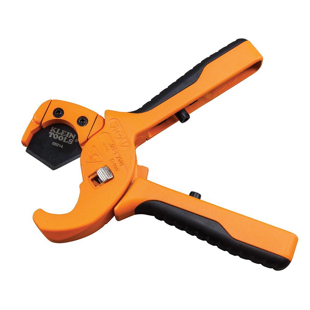 Klein® 88912 Multi-Layer Tubing Cutter, 3/4 in, 1 in Nominal, PVC Cutting Edge, Grip Handle