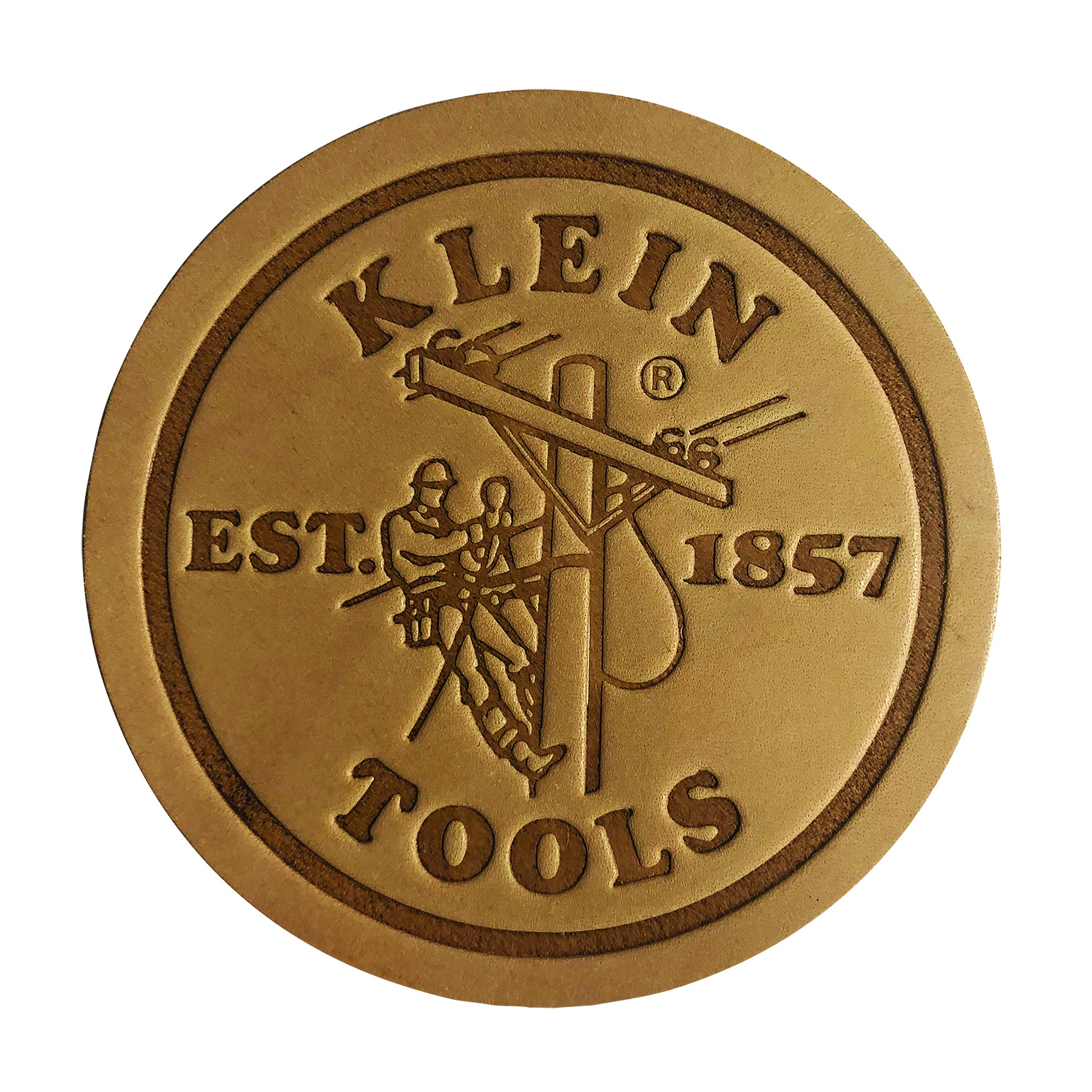 Klein® 98028 Tools Coasters, 6 Piece Coaster Set, Leather