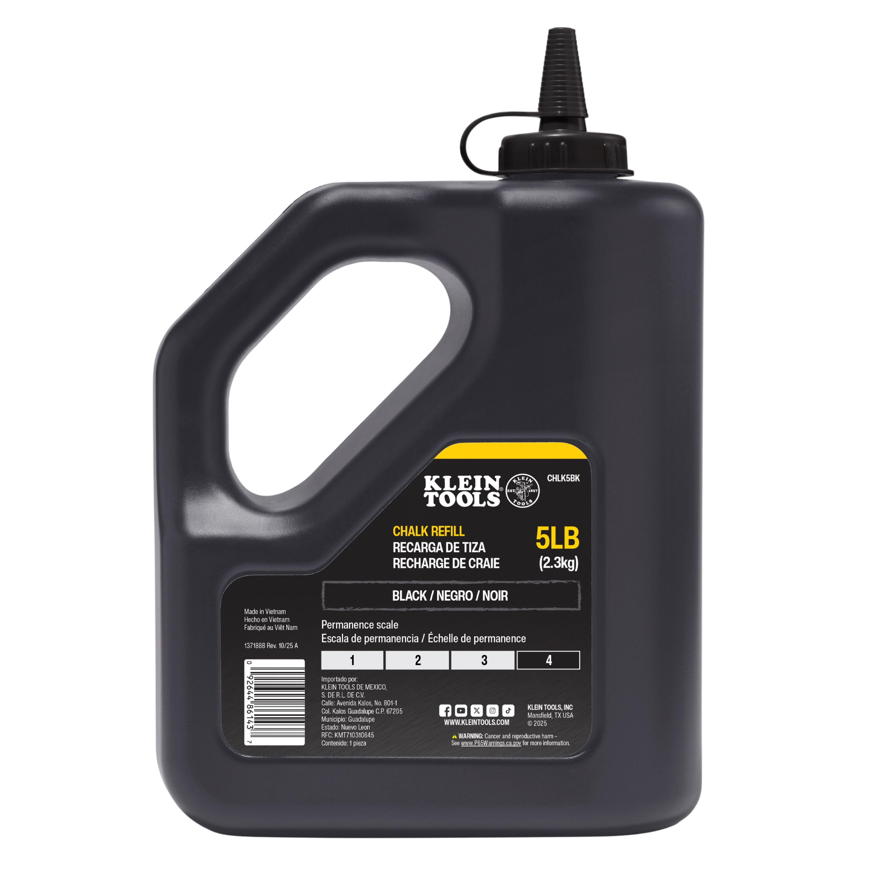 Klein® CHLK5BK Marking Chalk & Refills