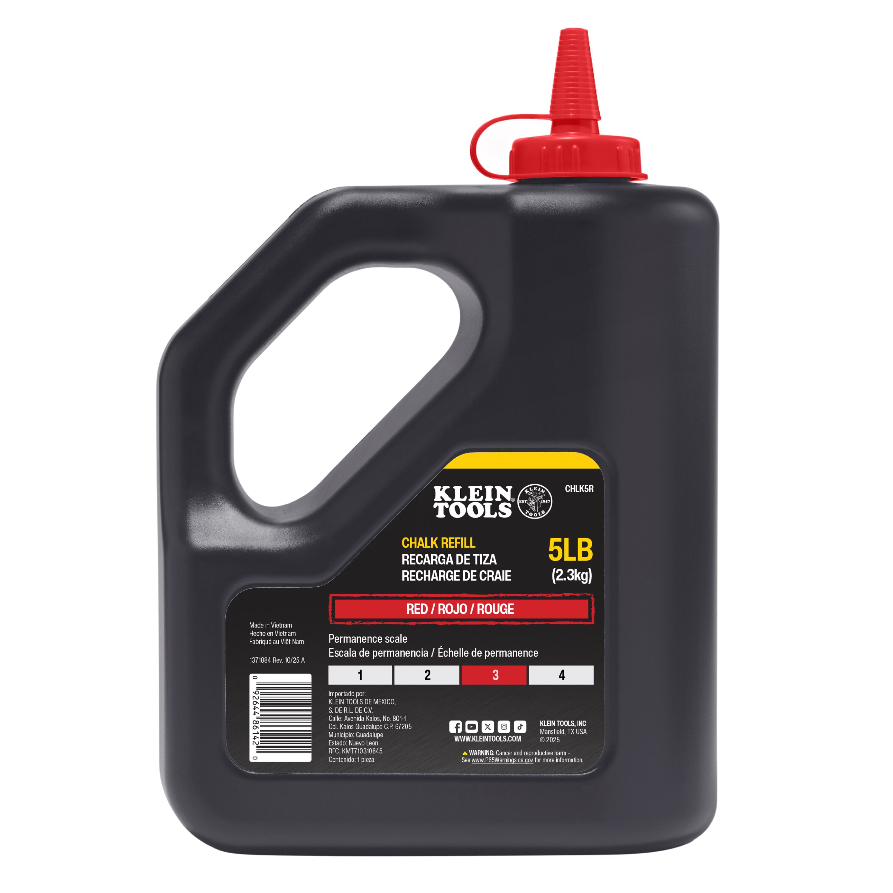 Klein® CHLK5R Marking Chalk & Refills