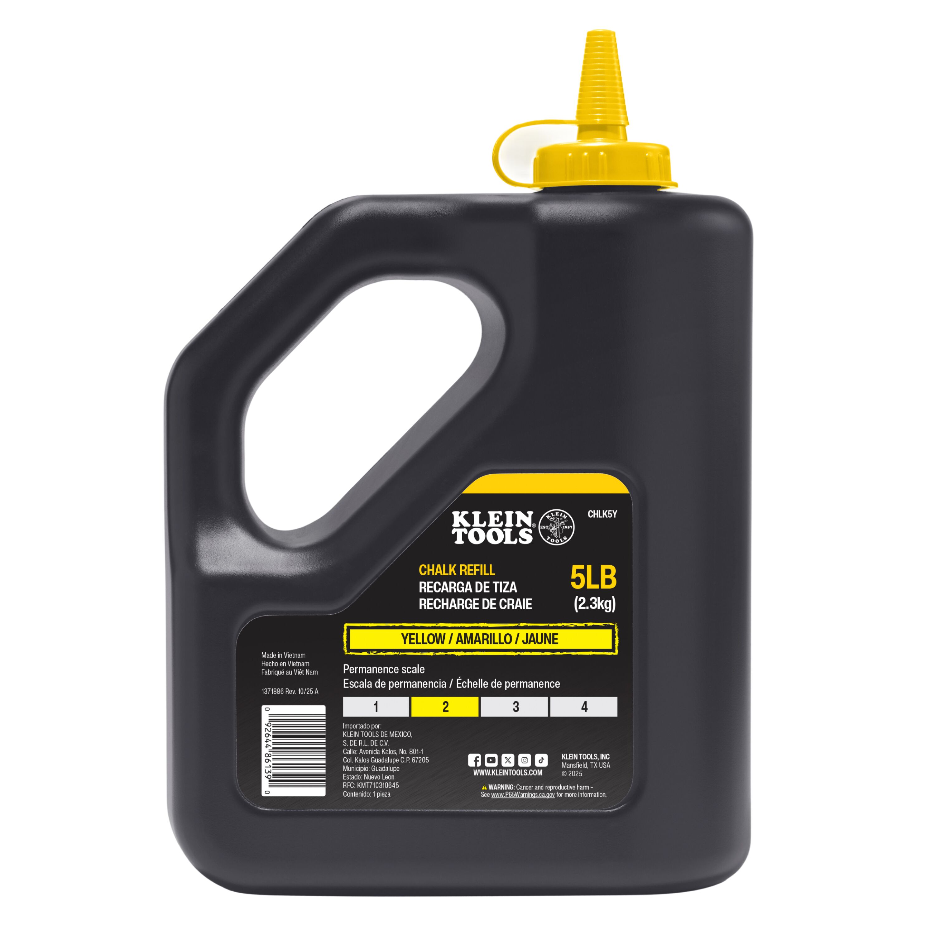 Klein® CHLK5Y Marking Chalk & Refills
