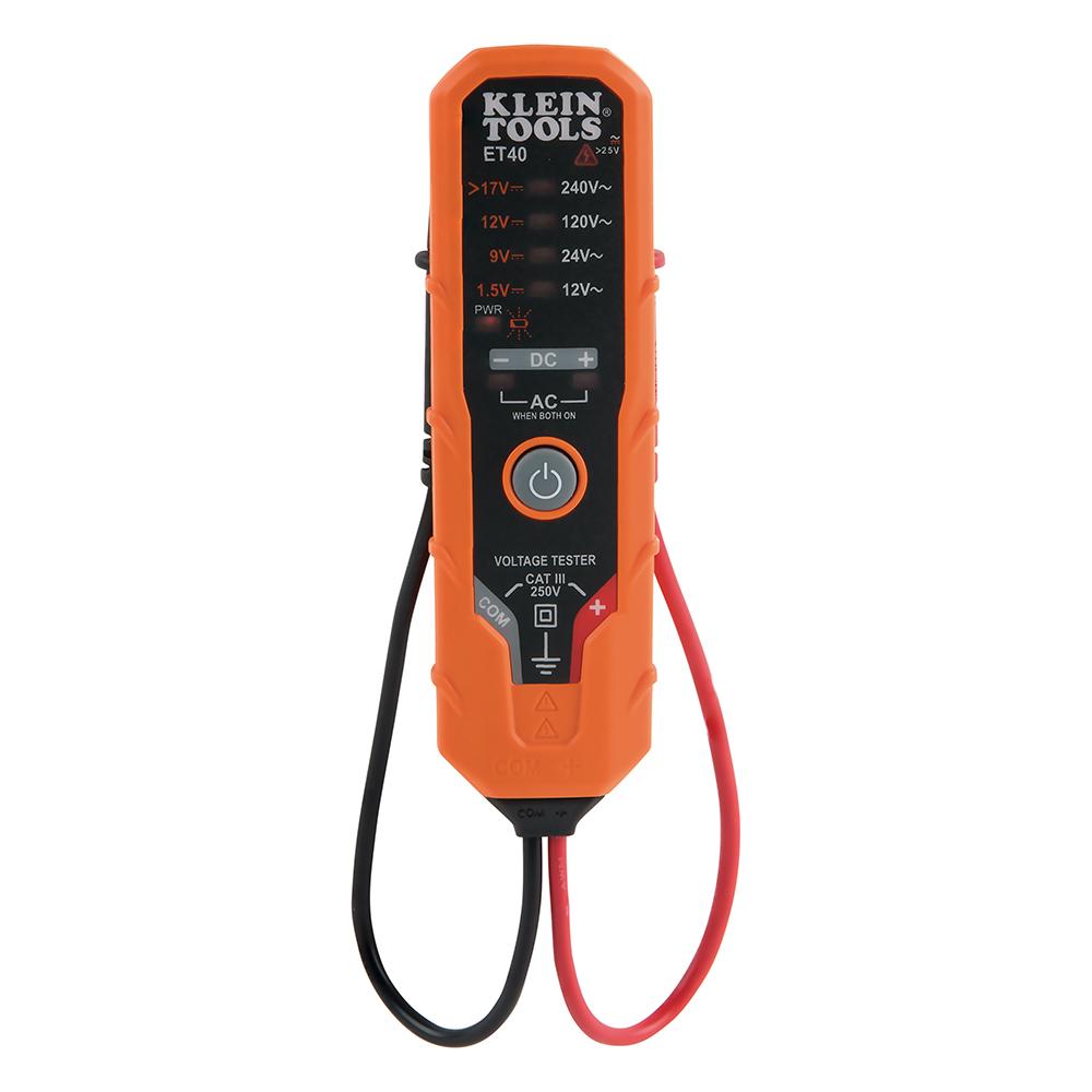 Klein® CL220VP Auto-Ranging Electrical Test Kit, 1.6 in Jaw, Backlit LCD Display