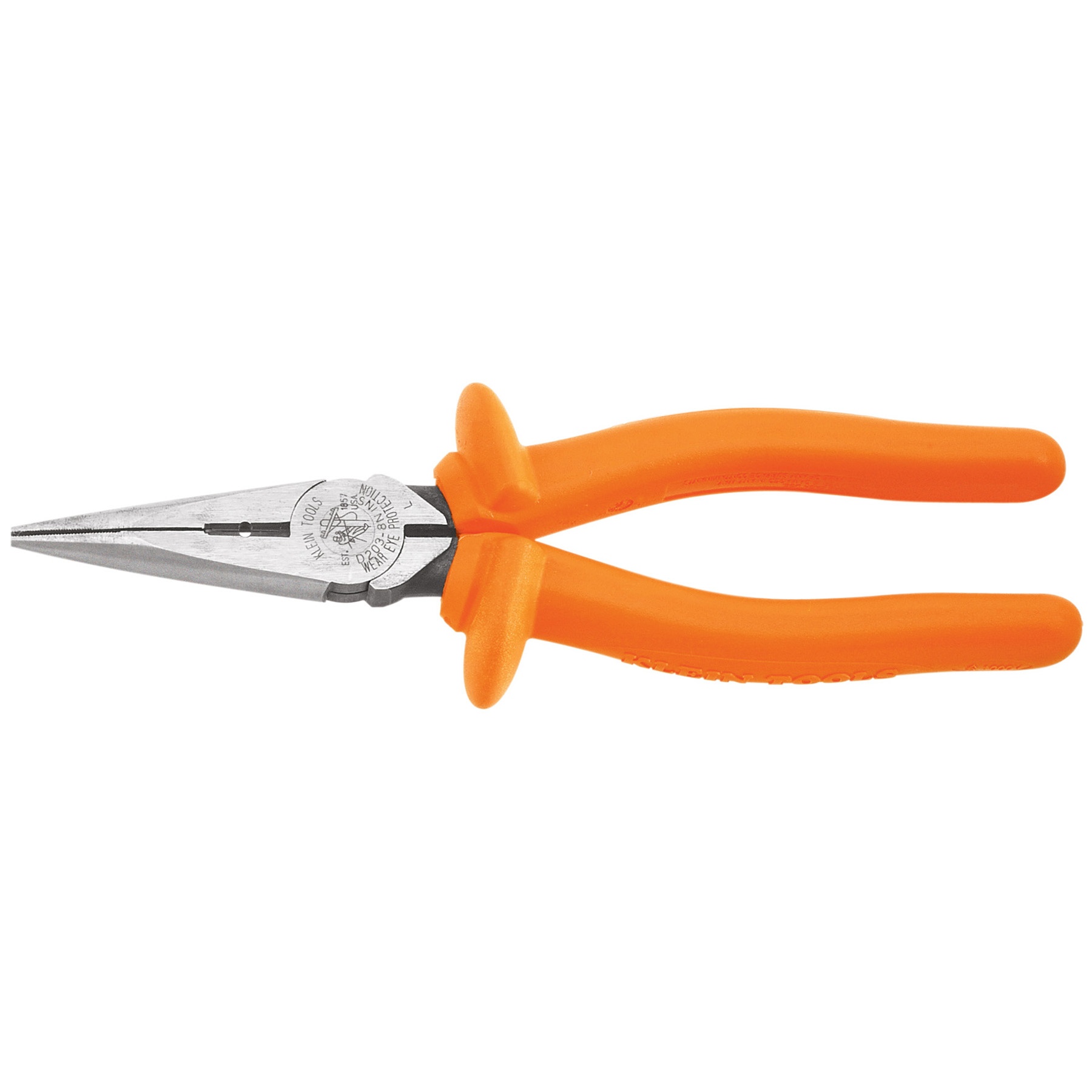 Klein® D203-8-INS Long Nose & Needle Nose Pliers