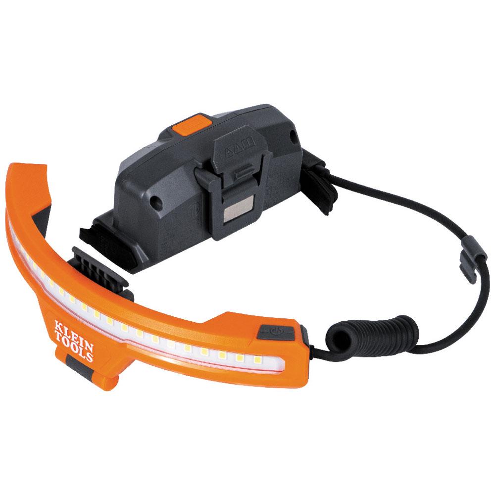 Klein® KHH56308 Wide-Beam Headlamp, For Use With Hard Hat, LED Bulb, -4 to 122 deg F Operating, -4 to 113 deg F Storage, ABS