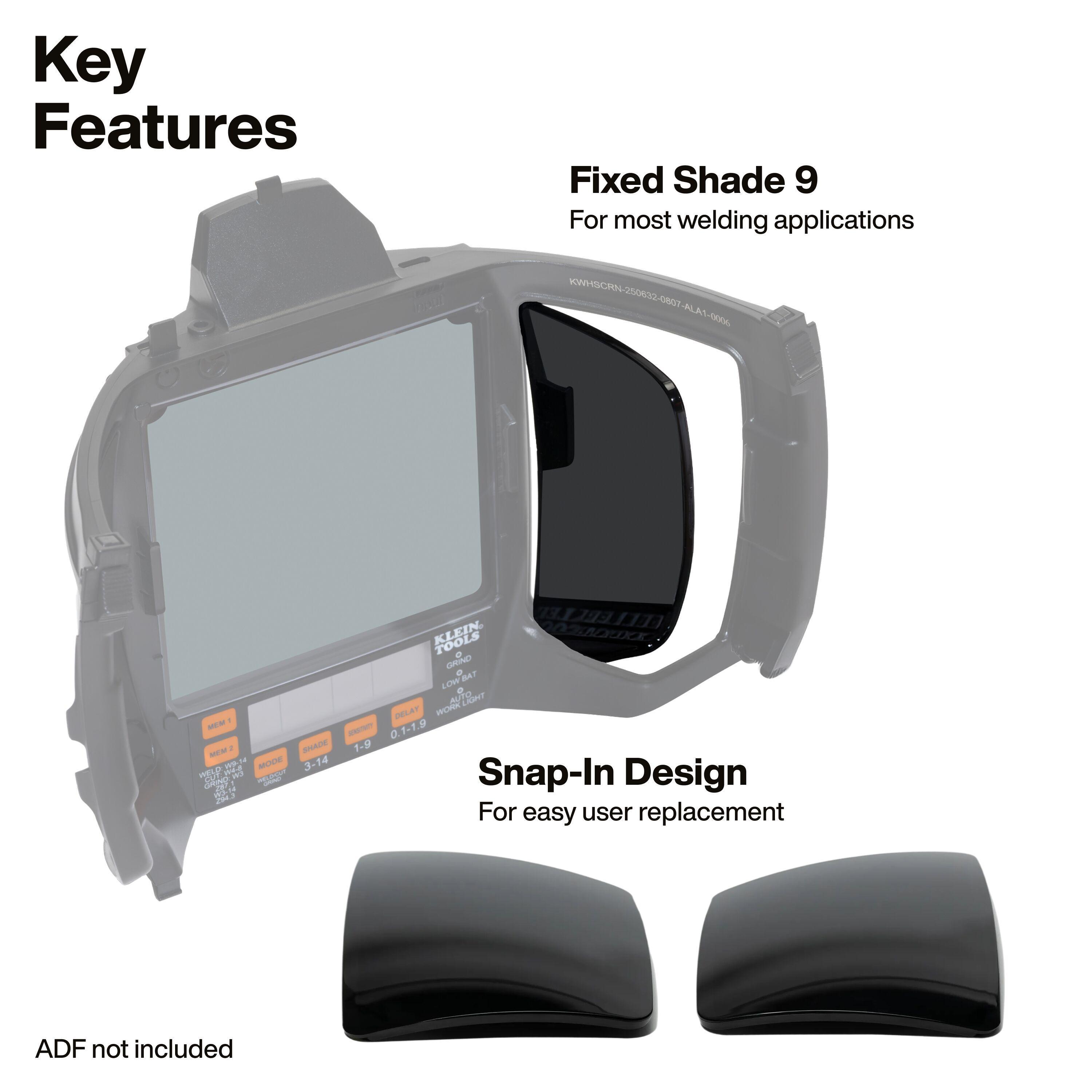 Klein® KWSIDEWIN Welding Helmet Accessories