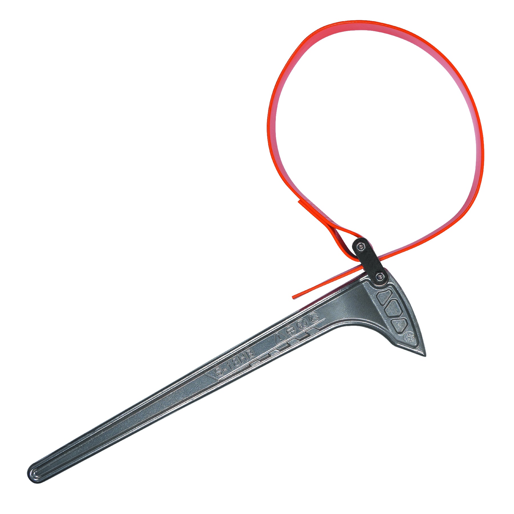 Klein® S18HB Grip-It Adjustable Strap Wrench, 3 to 10 in Pipe, 18 in OAL, 3 to 10 in OD Tubing