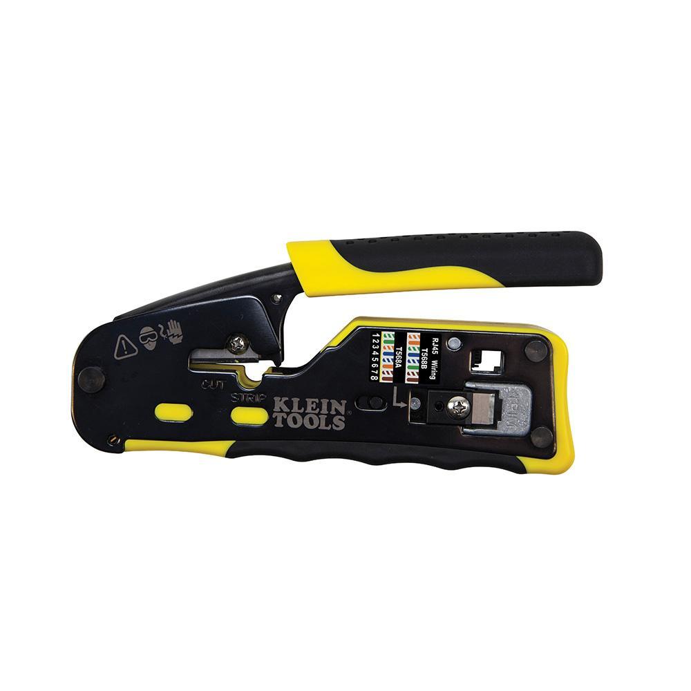 Klein® Pass-Thru™ VDV226-110 4/6/8-Position Modular Crimper, 28 to 22 AWG Cable/Wire