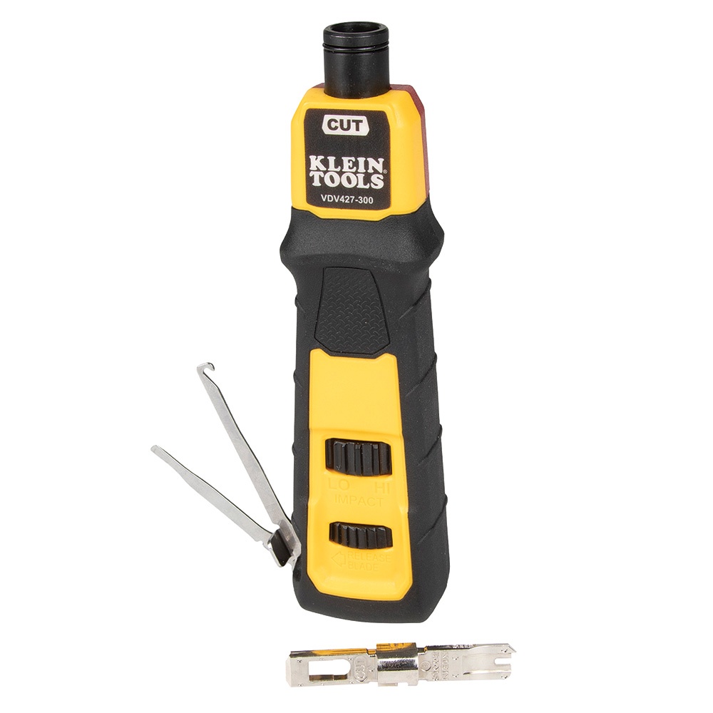 Klein® VDV427-300 Traditional Impact Punchdown Tool, Metal Blade, Metal Blade