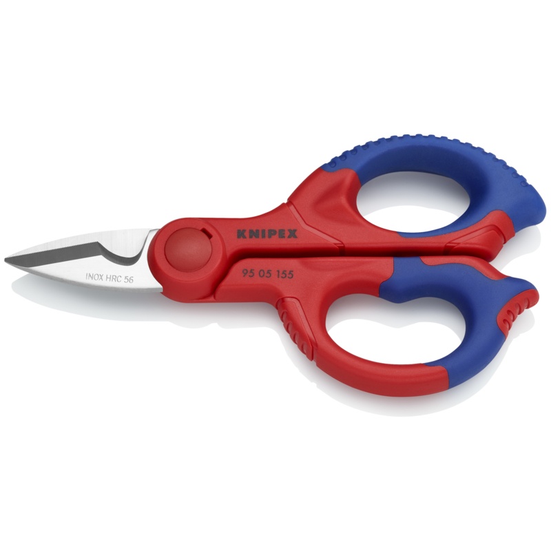Knipex® 95 05 155 SBA Electricians Shear With Plastic Belt Case, 6-1/4 in OAL, Stainless Steel Blade
