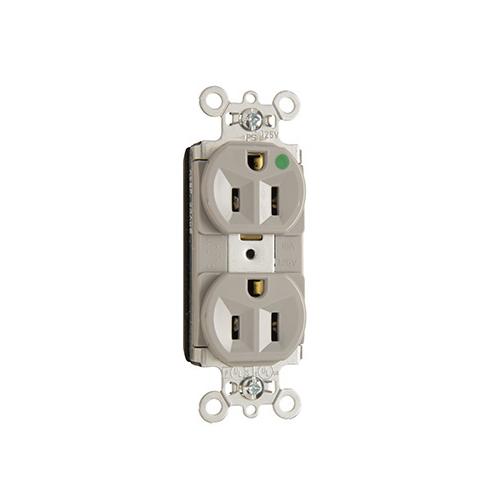 Pass & Seymour® PT8200HGRY Straight Blade Receptacles