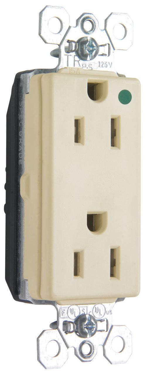 Pass & Seymour® PTTR26262HGW Straight Blade Receptacles