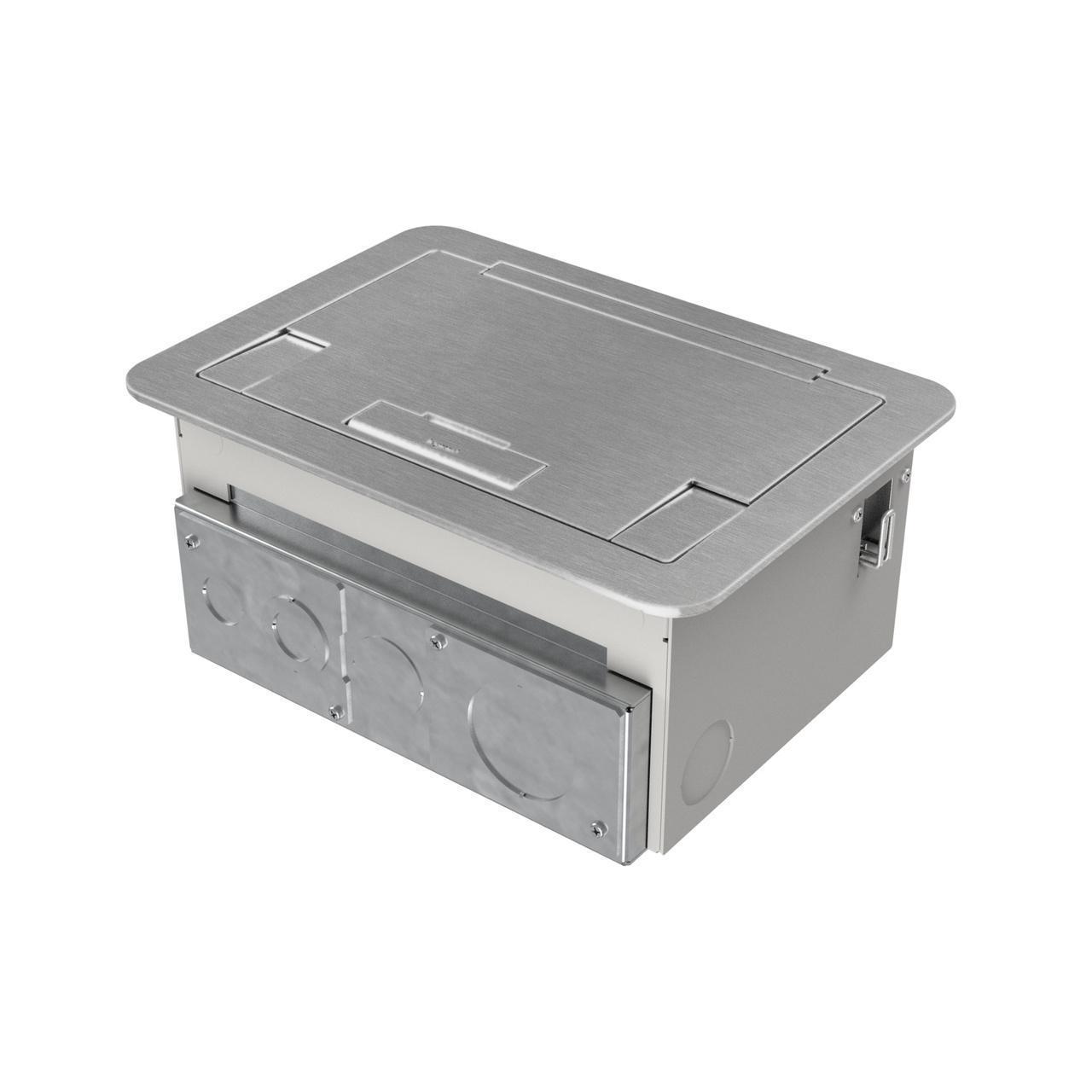 Wiremold® EFB45BTAATR EFB45 Flush Style Cover with Solid Lid, 13.875 in L x 9.875 in W x 0.25 in D, Flush Cover, Die-cast Aluminum