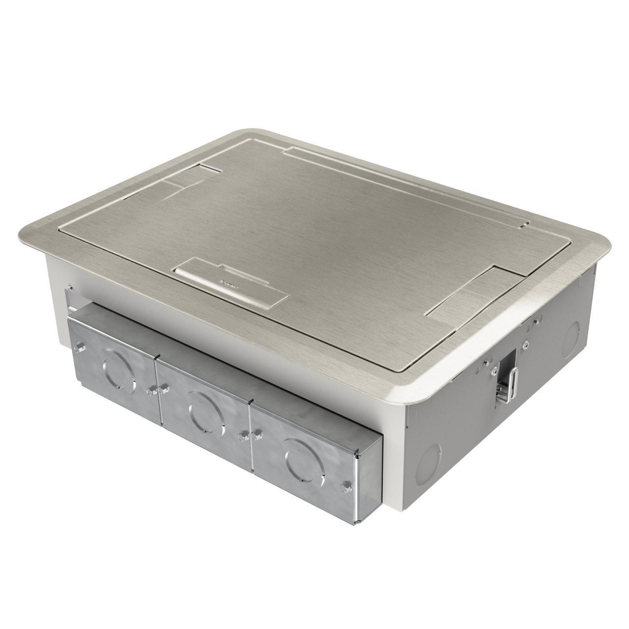 Wiremold® EFB6810BTCSN EFB6 Surface Style Cover, 16.375 in L x 12.5 in W x 0.25 in D, Surface Cover, Die-cast Aluminum