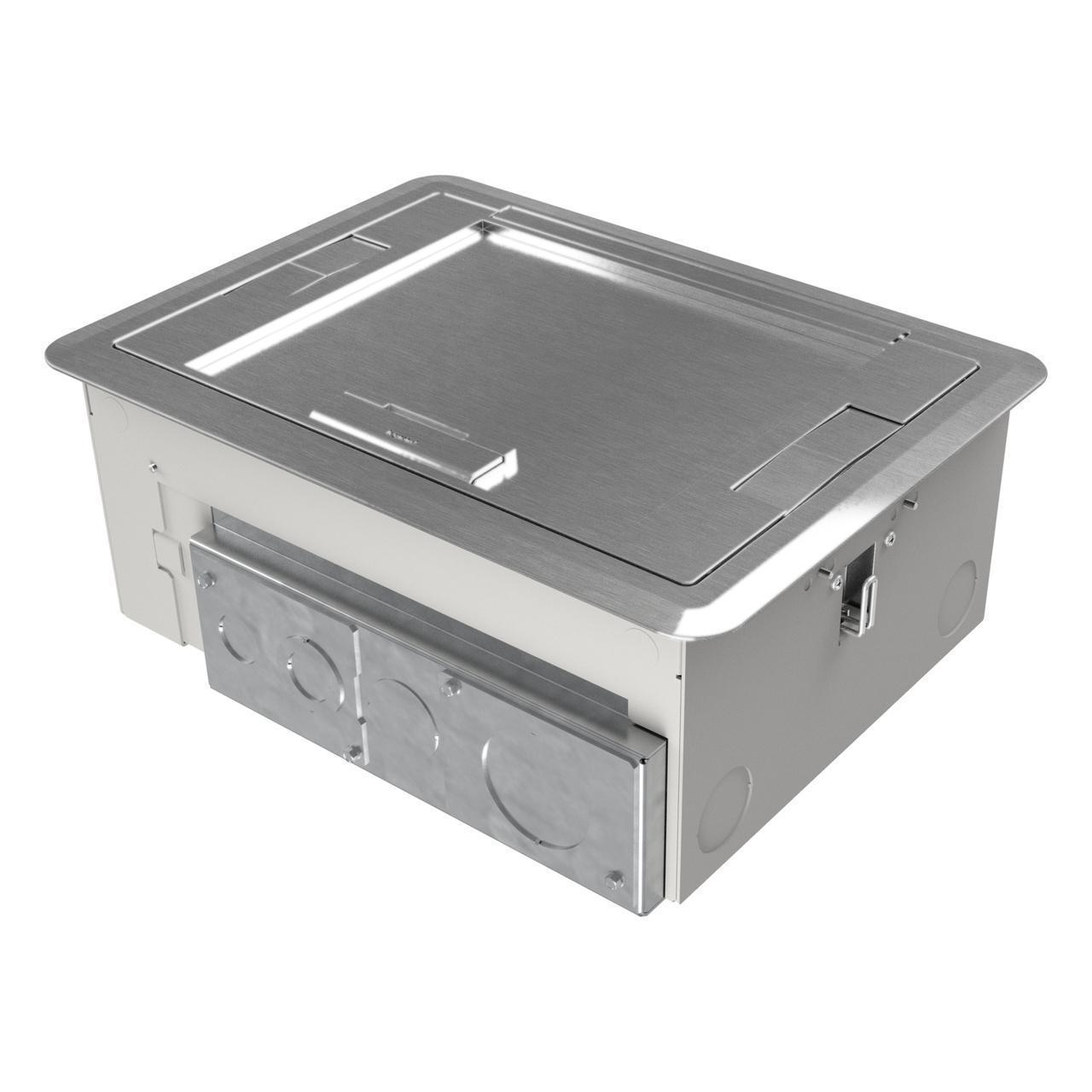 Wiremold® EFB6810CTCAA EFB6 Surface Style Cover, 16.375 in L x 12.5 in W x 0.25 in D, Flush Cover, Die-cast Aluminum