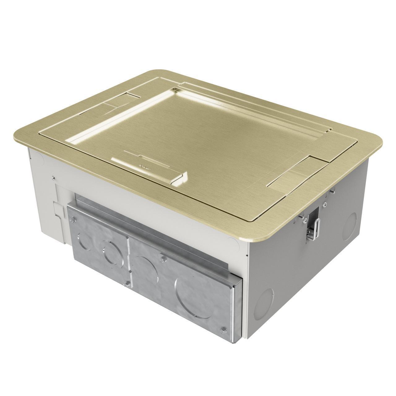 Wiremold® EFB6810CTSB EFB6 Flush Style Cover, 16.375 in L x 12.5 in W x 0.25 in D, Flush Cover, Die-cast Aluminum