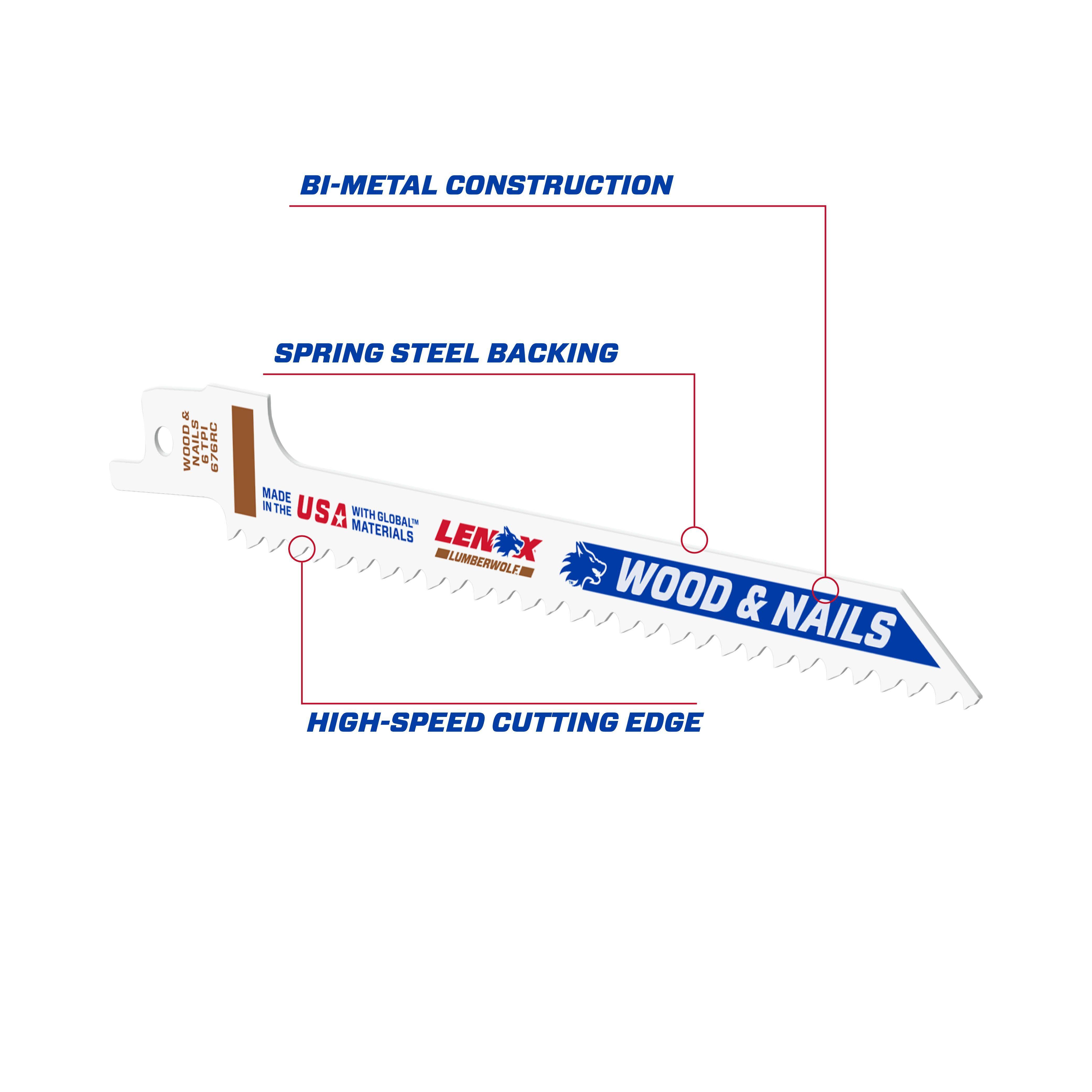 Lenox® 20556676RC Reciprocating Saw Blades