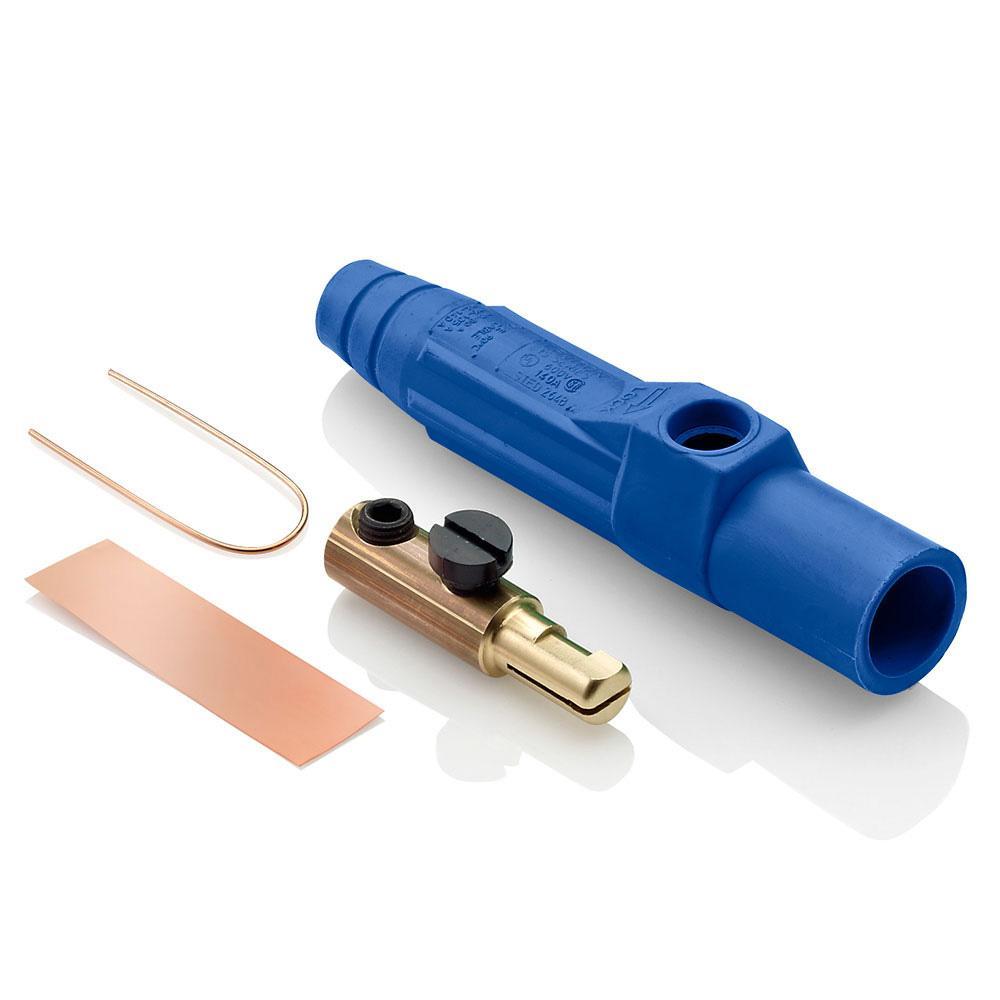 Leviton® 15D21-UB 1-Pole Cam Type Taper Nose Detachable Male Plug, 12 to 24 V AC/DC, 150 A, 8 to 2 AWG Wire, Single Setscrew, NEMA 3R