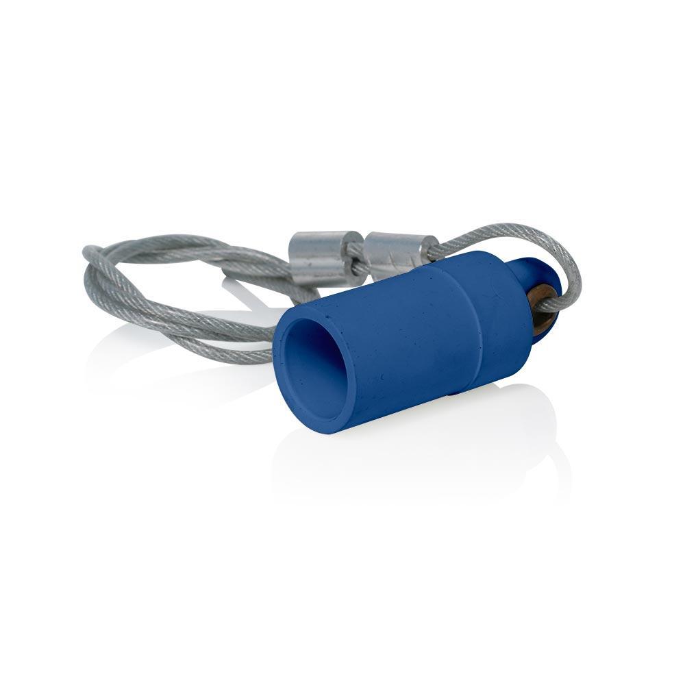Leviton® 15P22-UB Female Connector Protective Cap, For Use With 15 Series 1-Pole Industrial Grade Taper Nose Cam Type Connector, Blue