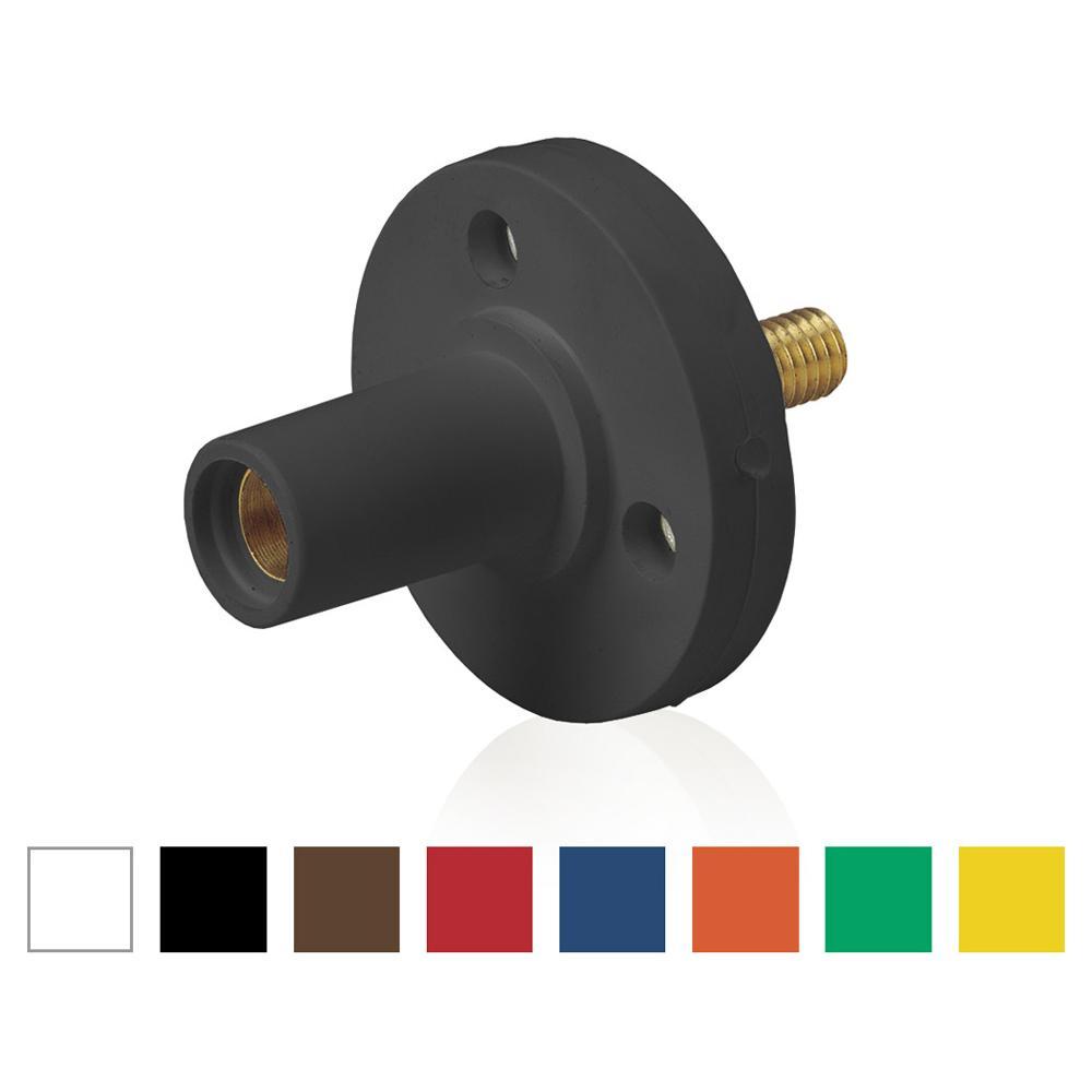 Leviton® 15R22-UB 15 Series 90 deg Cam Type Female Taper Nose Single Pole Receptacle, 600 V AC, 150 A, 8 to 2 AWG Wire, Threaded/Stud Connection, NEMA 3R NEMA Rating
