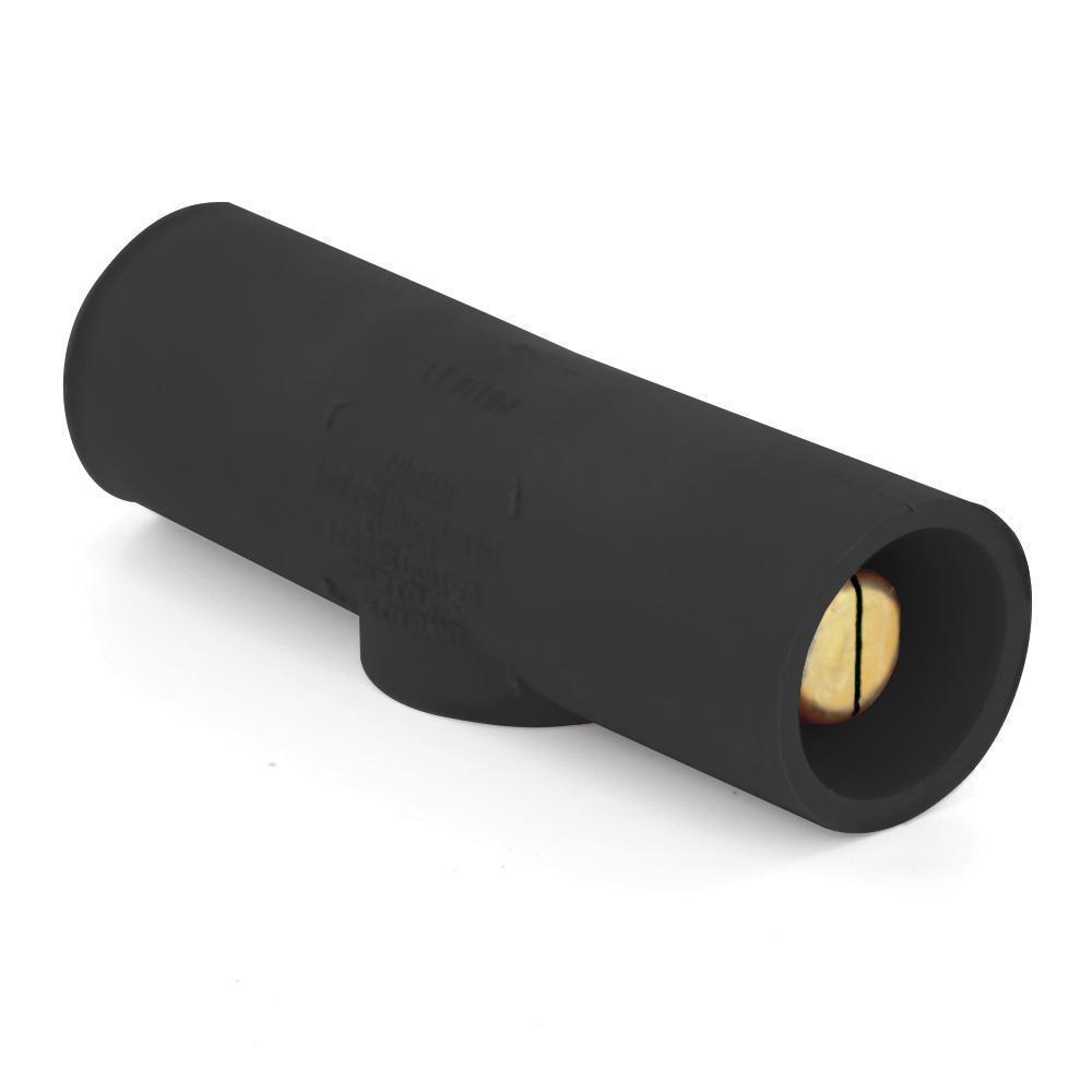 Leviton® Rhino-Hide® 16A25-UE 1-Pole Cam Type Taper Nose Multi-Way Connector, 600 V AC/DC, 400 A, Male x Male, Santroprene TPV Housing