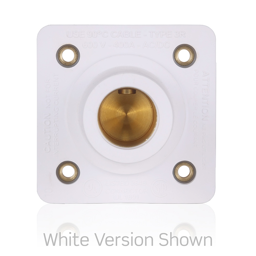 Leviton® 16R22-1Y YL F Receptacles, 2 to 4 A, 2/0 to 4/0 AWG Wire