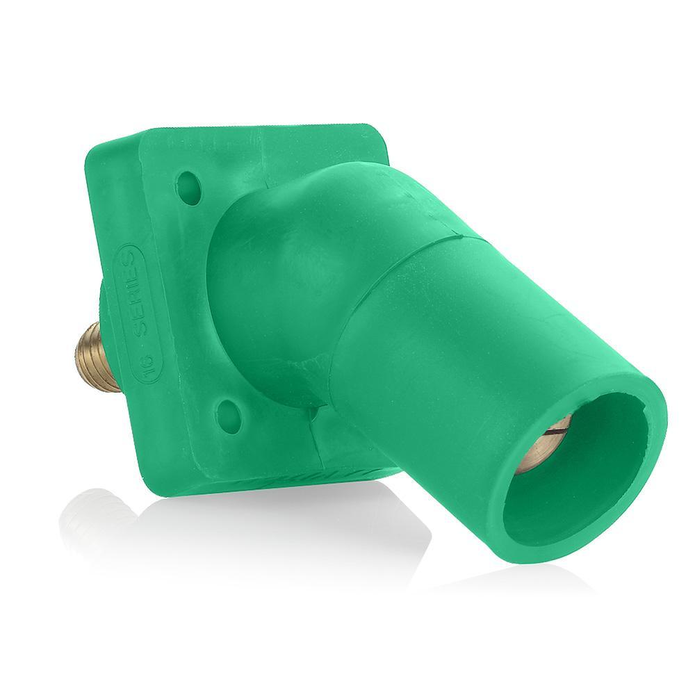 Rhino-Hide® 16R29-UG 16 Series Cam Type Taper Nose 45 deg Female Single Pole Receptacle, 600 V AC/DC, 400 A, 2 to 4/0 AWG Wire, Threaded/Stud Connection, NEMA 3R NEMA Rating