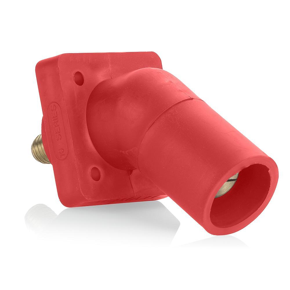Rhino-Hide® 16R29-UR 16 Series 45 deg Cam Type Female Single Pole Receptacle, 600 V AC/DC, 400 A, 2 to 4/0 AWG Wire, Threaded/Stud Connection, NEMA 3R NEMA Rating