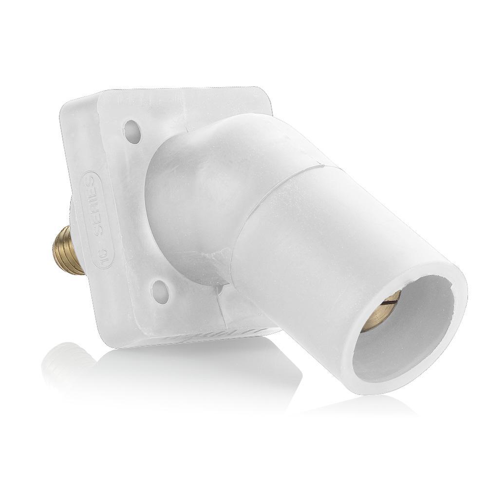 Rhino-Hide® 16R29-UW 16 Series 45 deg Cam Type Female Single Pole Receptacle, 600 V AC/DC, 400 A, 2 to 4/0 AWG Wire, Threaded/Stud Connection, NEMA 3R NEMA Rating