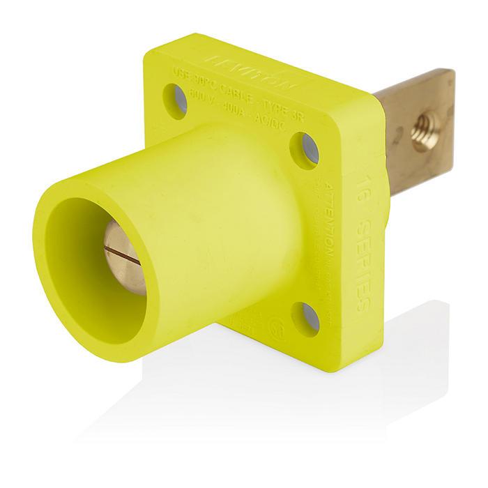 Leviton® 16R33-Y Single Pole Receptacles