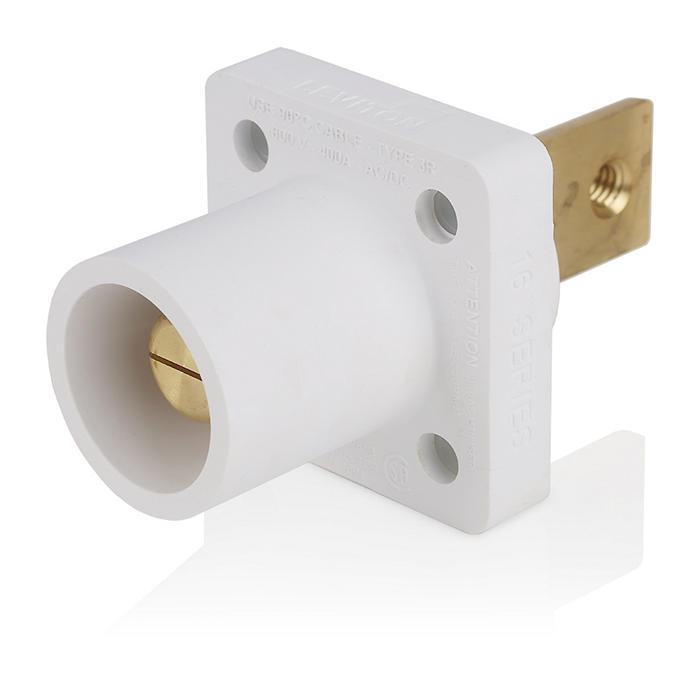 Leviton® 16R33-W Single Pole Receptacles