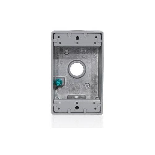 Leviton® 1GM53-GY Weatherproof Device/Outlet Boxes