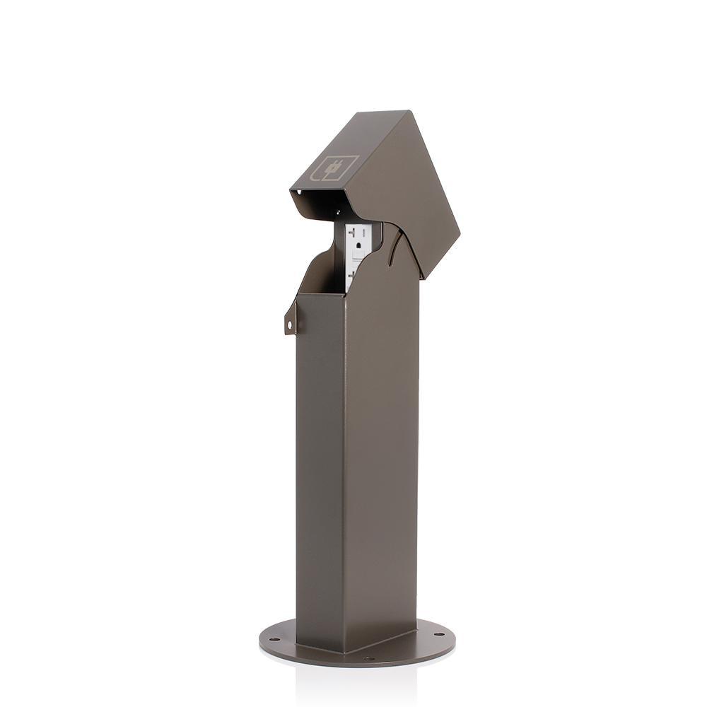 Leviton® 1PH18-1Z 1PH18 Standard Hinge Power Pedestal, 125 V AC, 20 A, NEMA 3R Enclosure