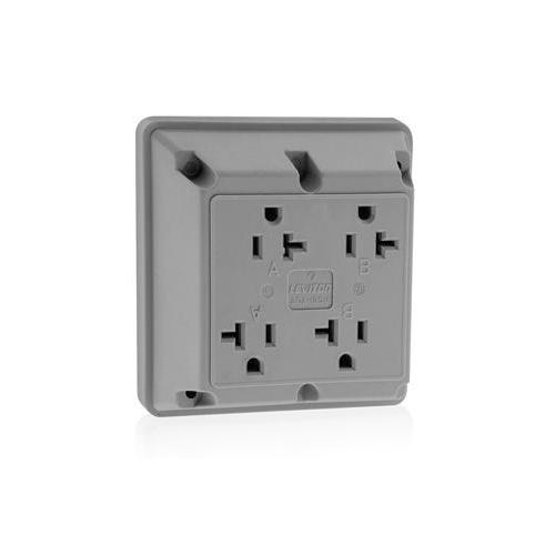 Leviton® 21254-GY Straight Blade Receptacles