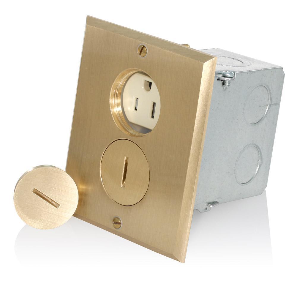 Leviton® 25249-TFB Straight Blade Receptacles