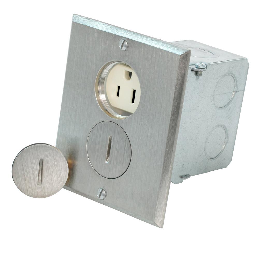 Leviton® 25249-SBA Floor Box Outlet Assemblies