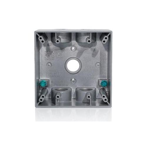 Leviton® 2GM55-GY Weatherproof Device/Outlet Boxes