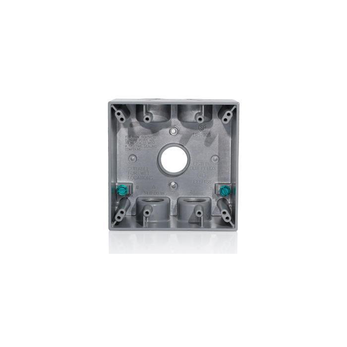 Leviton® 2GM75-GY Weatherproof Device/Outlet Boxes