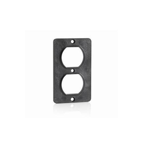 Leviton® 3051-E Duplex Standard Receptacle Cover Plate, 3.65 in L x 2-1/4 in W, Thermoplastic