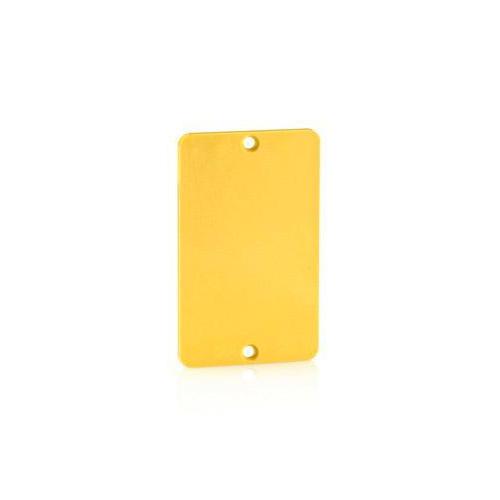 Leviton® 3054-Y Blank Standard Size Cover Plate, 3.65 in L x 2-1/4 in W, Polycarbonate