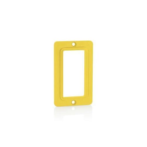 Leviton® Decora® 3060-Y 1-Gang Standard Cover Plate, 3.65 in L x 2-1/4 in W, Thermoplastic
